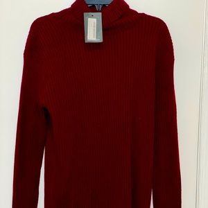 BOOHOO MAN MUSCLE FIT RIBBED KNITTED ROLL NECK